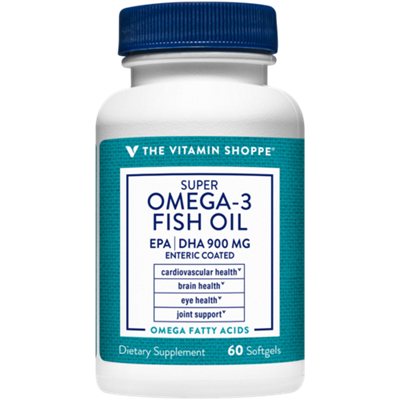 Super Omega-3 Fish Oil - EPA/DHA - Supports Cardiovascular, Brain, & Eye Health - 1,290 MG (60 Softgels)