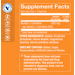 Supplement Facts label for Acetyl-L-Carnitine capsules 500 MG