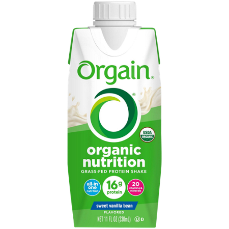 Orgain Organic Grass-Fed Nutritional Shake Sweet Vanilla Bean view 4