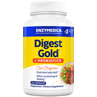 Digest Gold Digestive Enzyme + Probiotics (45 Capsules)