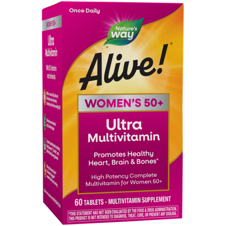Alive Womens 50 Plus Ultra Multivitamin box front