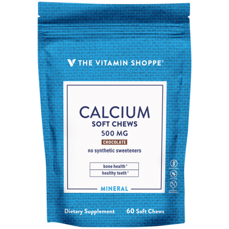 The Vitamin Shoppe Calcium Soft Chews 500 MG bag front
