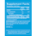 Supplement Facts label for Vitamin C 500 MG Orange Soft Chews