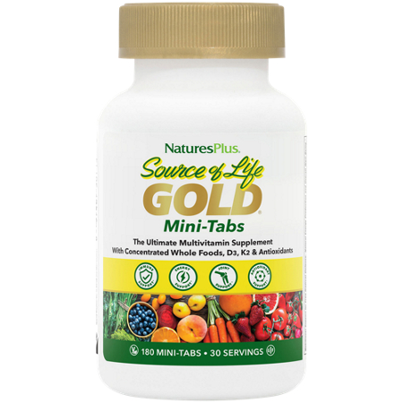 Natures Plus Source of Life Gold Multivitamin Minis bottle front