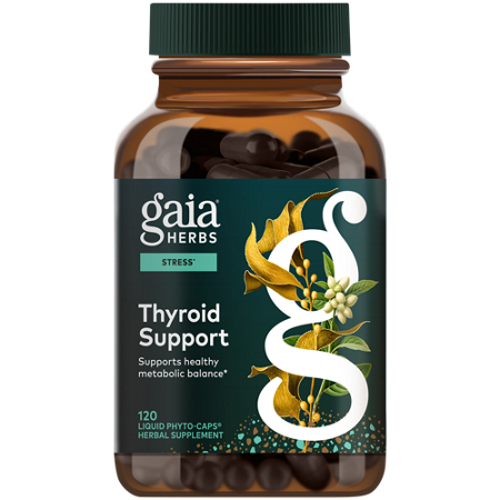 Gaia Herbs Thyroid Support capsules front
