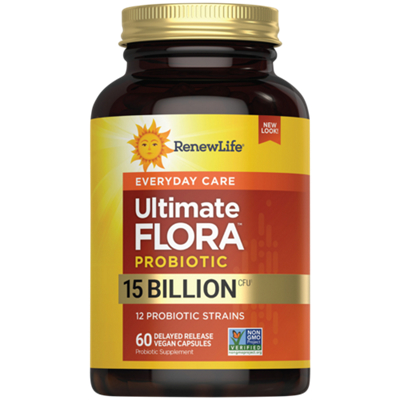 Ultimate Flora Everyday Probiotic - 15 Billion CFUs (60 Vegetable Capsules)