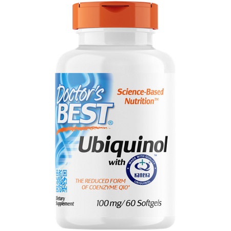 Doctors Best Ubiquinol with Kanekas QH softgels 100 MG bottle front