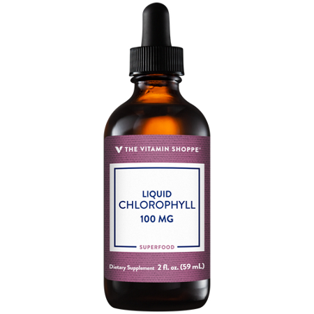 The Vitamin Shoppe Liquid Chlorophyll 100 MG bottle front