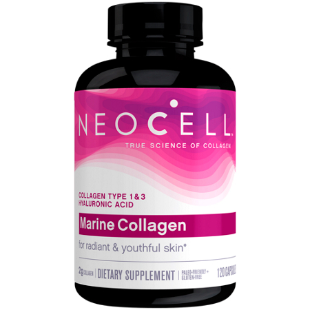 NeoCell Marine Collagen with Hyaluronic Acid capsules 2000 MG bottle front