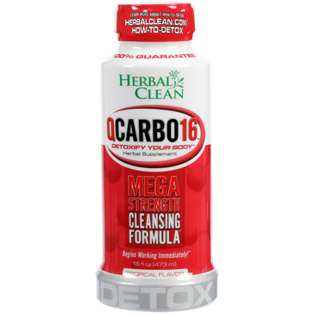 Herbal Clean QCarbo16 Mega Strength Cleansing Formula bottle front