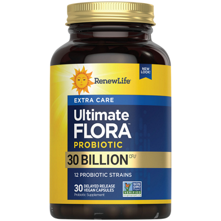 Renew Life Ultimate Flora Extra Care Probiotic bottle front