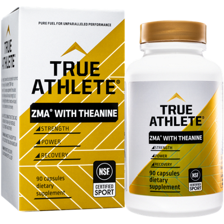True Athlete ZMA with Theanine box and bottle front