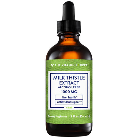 The Vitamin Shoppe Milk Thistle Extract bottle front