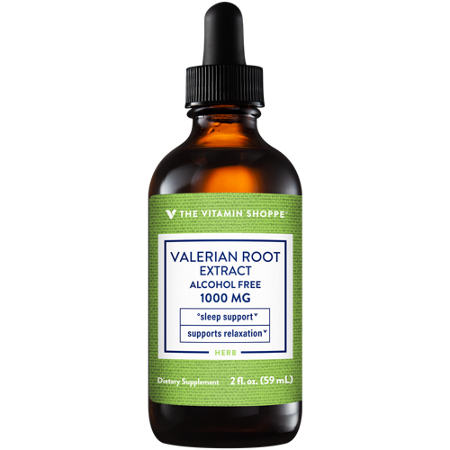 The Vitamin Shoppe Valerian Root Extract bottle front