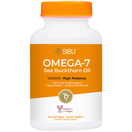 Sibu LLC Omega 7 Sea Buckthorn Oil bottle front