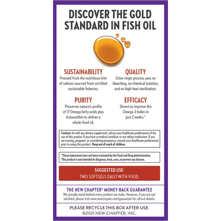 Wholemega Alaskan Fish Oil 1000 MG, New Chapter View 2