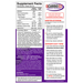 Supplement Facts label for Herbal Clean QCarbo32 Grape 32 Fluid Ounces