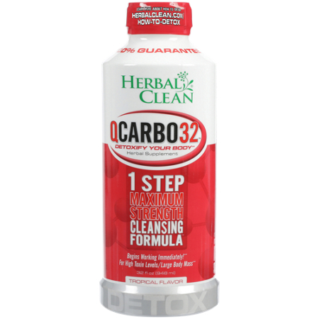 Herbal Clean QCarbo32 Liquid Cleansing Formula bottle front