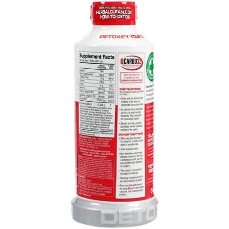 Herbal Clean QCarbo32 Tropical bottle view 3