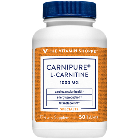 The Vitamin Shoppe Carnipure L-Carnitine tablets bottle front