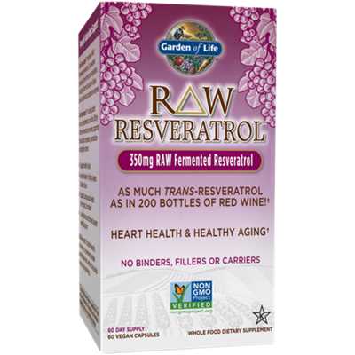 Raw Resveratrol for Heart Health & Healthy Aging - 350 MG (60 Capsules)
