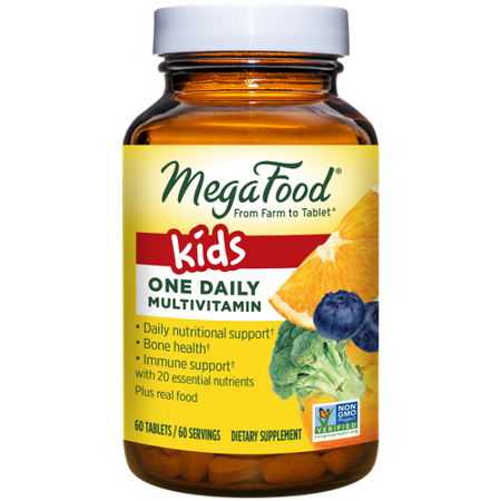 Megafood Kids Once Daily Multivitamin tablets bottle front