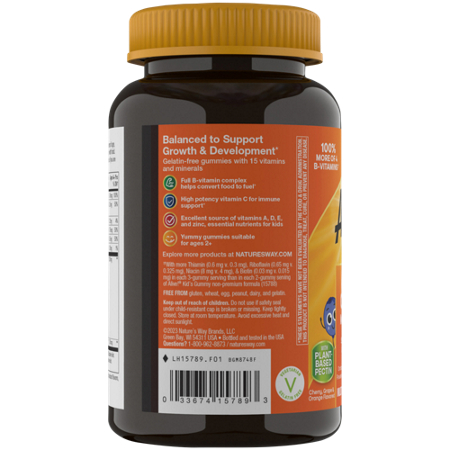 Natures Way Alive Children Gummy Multivitamin bottle view 4