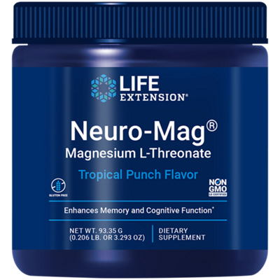 Neuro-Mag – Magnesium L-Threonate Powder – Tropical Punch (30 Servings)