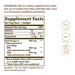 Supplement Facts label for Solgar Triple Strength Omega-3 Softgels 950 MG