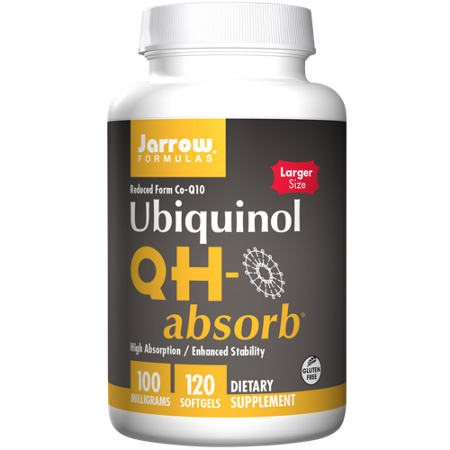 Jarrow Formulas Ubiquinol QH High Absorption softgels 100 MG bottle front