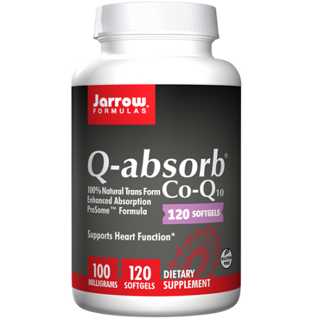 Jarrow Formulas Q-absorb Co-Q10 softgels bottle front