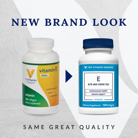 The Vitamin Shoppe Vitamin E softgels 1000 IU view 2