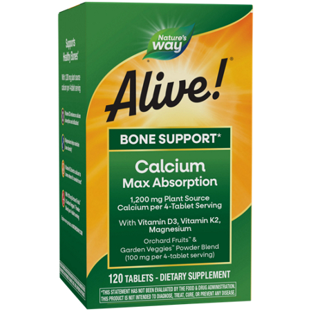 Nature's Way Alive Calcium Max Absorption tablets box front