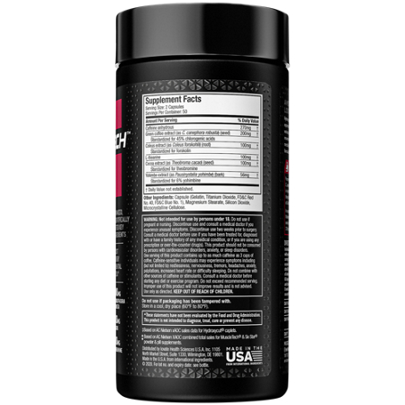 Hydroxycut Hardcore Elite Thermogenic bottle view 3