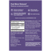 Supplement Facts label for Natures Way Calm Aid Non-Drowsy Lavender