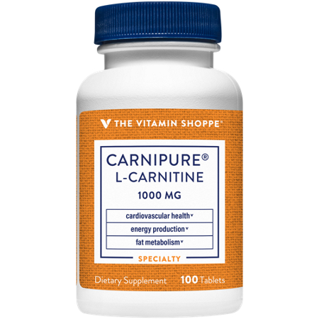 The Vitamin Shoppe Carnipure L-Carnitine tablets 1000 MG bottle front