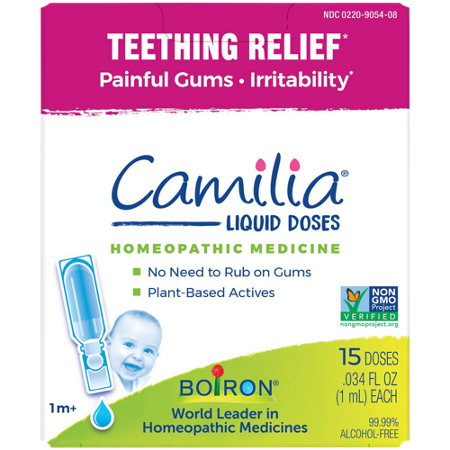 Boiron Camilia Teething Relief box front