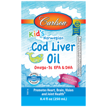 Carlson Kids Cod Liver Oil Omega 3 EPA DHA alternate view
