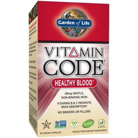 Garden of Life Vitamin Code Iron Healthy Blood box front