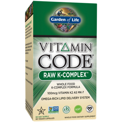 Vitamin Code Raw Whole Food Vitamin K-Complex (60 Vegan Capsules)