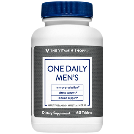 The Vitamin Shoppe One Daily Mens tablets front