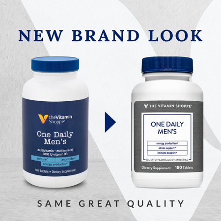 The Vitamin Shoppe One Daily Men's Multivitamin Multimineral tablet view 2