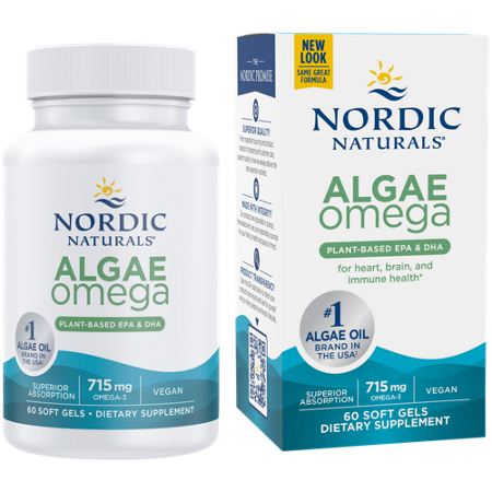 Nordic Naturals Algae Omega bottle and box front
