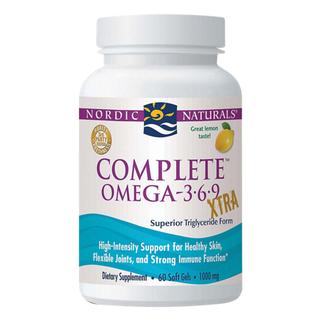 Nordic Naturals Complete Omega 369 XTRA softgels bottle front