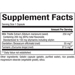 Supplement Facts label for Natural Factors Milk Thistle 150 MG Capsules