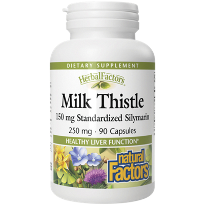 Milk Thistle - 150 MG Standardized Silymarin - 250 MG (90 Capsules)