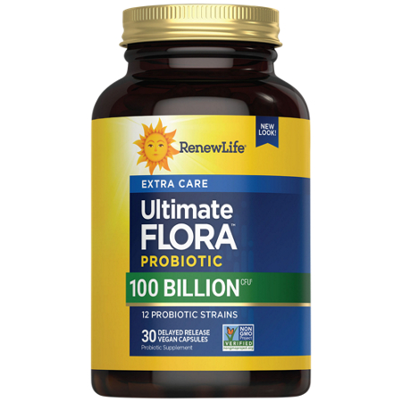 Renew Life Ultimate Flora Ultimate Care Probiotic capsules bottle front