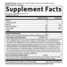 Supplement Facts label for Garden of Life Probiotics 400B CFU