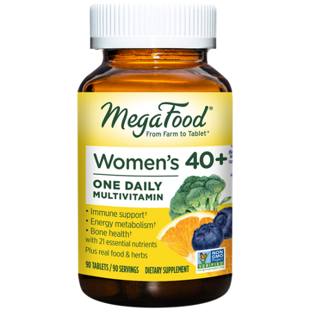 MegaFood Multivitamin for Women Over 40 tablets front