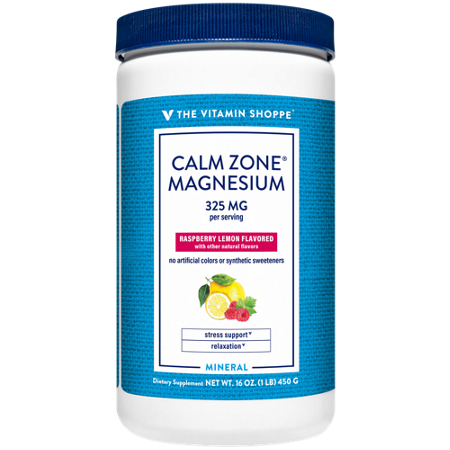 The Vitamin Shoppe Calm Zone Magnesium Powder jar front